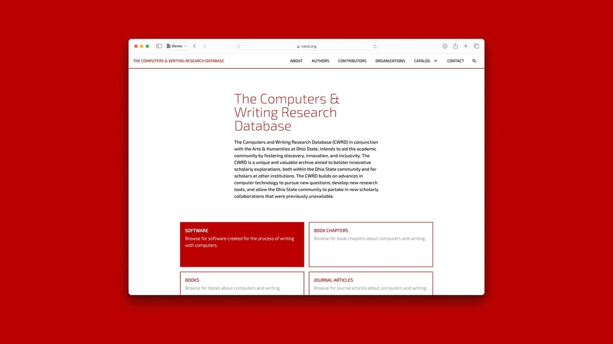 Computer Writing Research Database